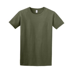 Gildan 64000 - T-Shirt Ring Spun pour hommes Vert Militaire