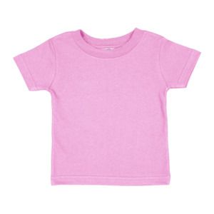 Rabbit Skins 3401 - T-shirt en jersey à manches courtes pour enfant de 5,5 oz.  Rose