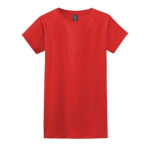 Gildan 64000L - T-shirt ajusté en coton filé à l'anneau Rouge
