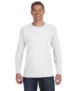 Jerzees 29L - T-shirt à manches longues, 50/50 Blend™ épais, 5,6 oz. Blanc