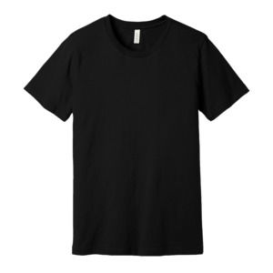 Bella+Canvas 3001C - T-shirt à manches courtes en jersey Noir