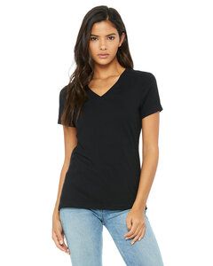 Bella+Canvas 6405 - T-shirt col en V à manches courtes Missy Jersey Noir