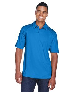 North End Sport Red 88632 - Polo en polyester recyclé Light Nautical Blue W/White