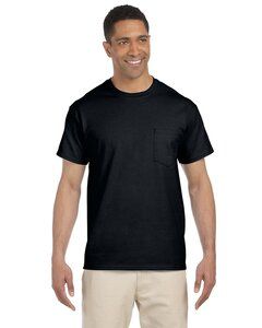 Gildan G230 - T-shirt à poche en coton Ultra Cotton® 6 Oz. Pocket T-Shirt (2300) Noir