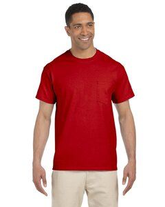 Gildan G230 - T-shirt à poche en coton Ultra Cotton® 6 Oz. Pocket T-Shirt (2300) Rouge