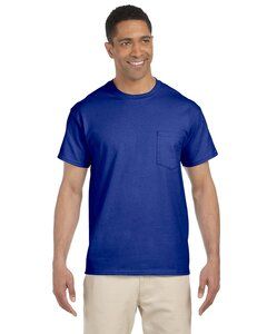 Gildan G230 - T-shirt à poche en coton Ultra Cotton® 6 Oz. Pocket T-Shirt (2300) Bleu Royal