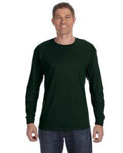 Gildan G540 - T-Shirt à manches longues en Coton Lourd™ 5,3 oz. Vert Foncé