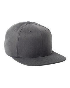 Flexfit 110F - Wool Blend Flat Bill Snapback Cap Gris Foncé