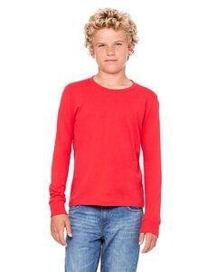 Bella+Canvas 3501Y - Youth Jersey Long Sleeve T-Shirt Rouge