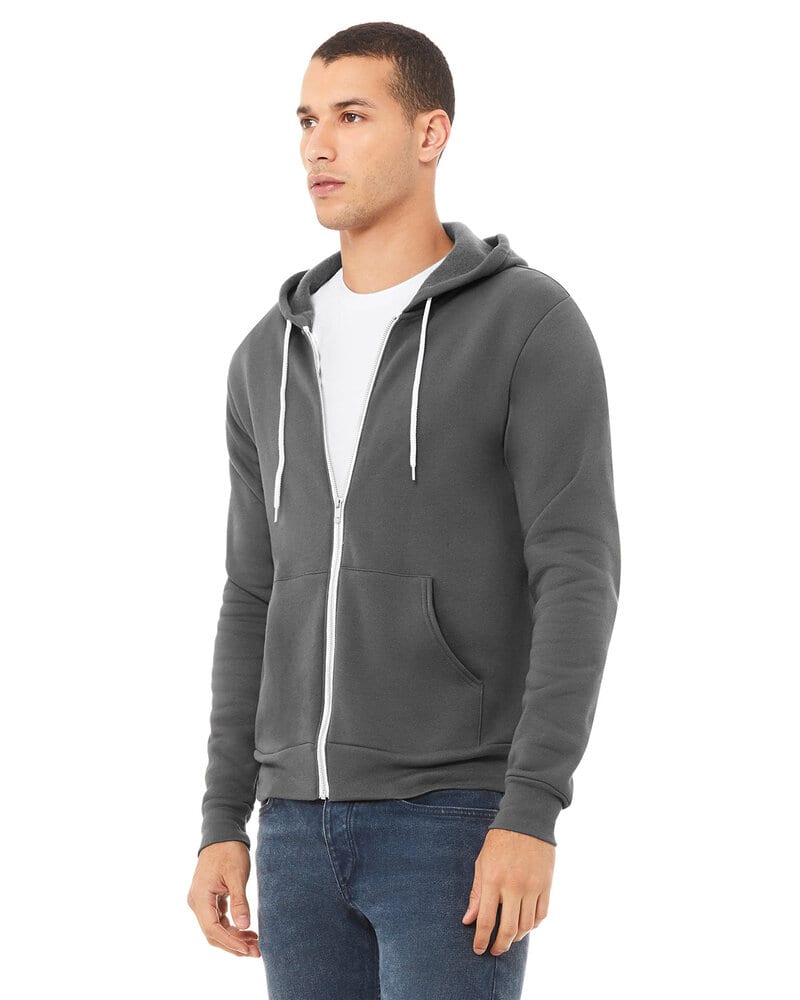 Bella+Canvas 3739 - Unisex Full-Zip Hooded Sweatshirt