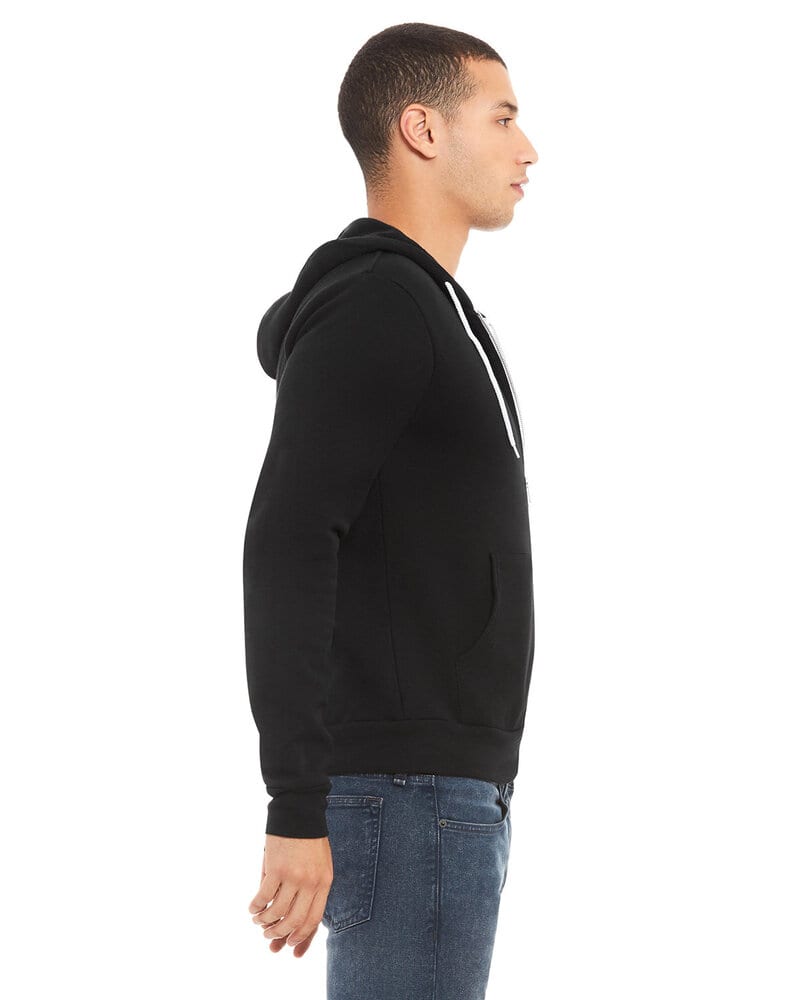 Bella+Canvas 3739 - Unisex Full-Zip Hooded Sweatshirt