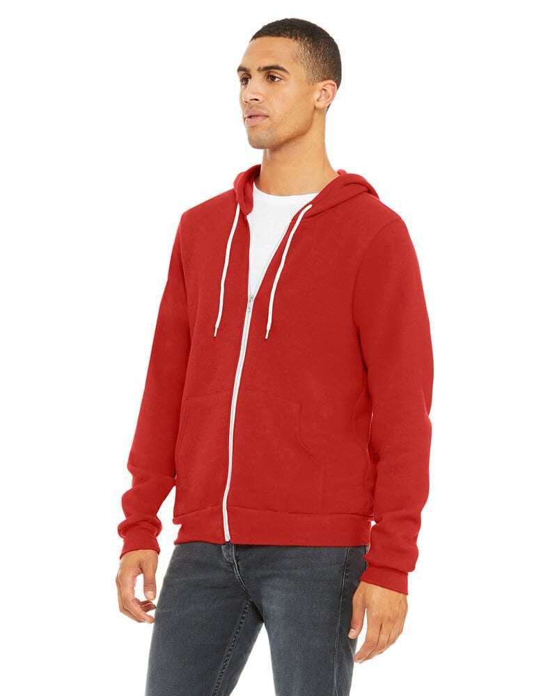 Bella+Canvas 3739 - Unisex Full-Zip Hooded Sweatshirt