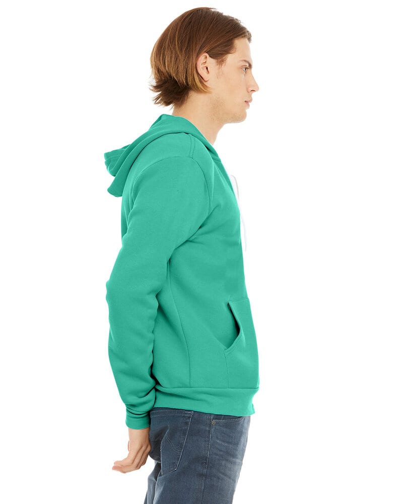 Bella+Canvas 3739 - Unisex Full-Zip Hooded Sweatshirt