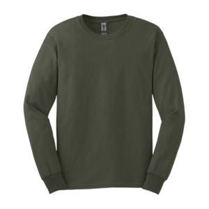 Gildan 2400 - Ultra Cotton™ Long Sleeve T-Shirt Vert Militaire