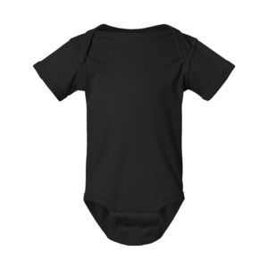 Rabbit Skins 4424 - Pantalon d'épaule pour bébé en jersey fin Noir