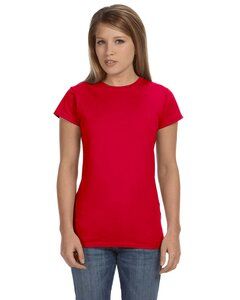 Gildan G640L - T-Shirt Softstyle® Ladies 4.5 Oz. Junior Fit Rouge