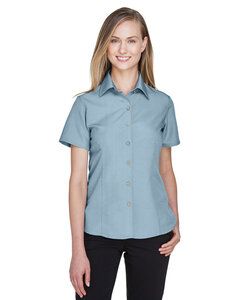 Harriton M560W - Chemise de camp texturée Barbados pour femmes