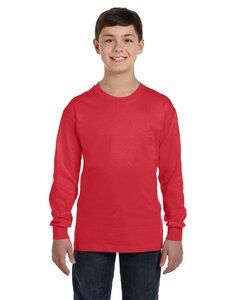 Gildan G540B - T-Shirt Wholesale Youth 5.3 Oz. à manches longues Rouge