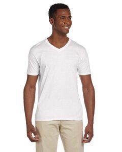 Gildan G64V - T-shirt col V Softstyle® 4.5 Oz. T-shirt à col V Blanc