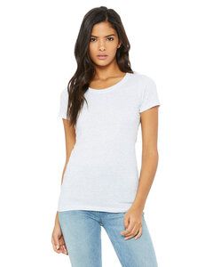 Bella+Canvas B8413 - T-shirt à manches courtes Triblend pour femmes White Fleck Tribld