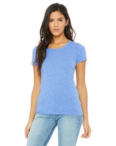 Bella+Canvas B8413 - T-shirt à manches courtes Triblend pour femmes Athletic Blue Triblend
