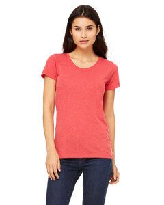 Bella+Canvas B8413 - T-shirt à manches courtes Triblend pour femmes Red Triblend