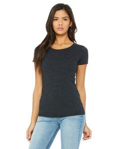 Bella+Canvas B8413 - T-shirt à manches courtes Triblend pour femmes Charcoal Black Triblend