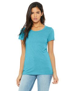 Bella+Canvas B8413 - T-shirt à manches courtes Triblend pour femmes Aqua Triblend