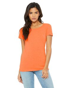Bella+Canvas B8413 - T-shirt à manches courtes Triblend pour femmes Orange Triblend