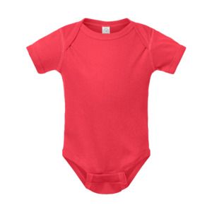 Rabbit Skins 4400 - Body pour bébé avec épaules en côte Rouge