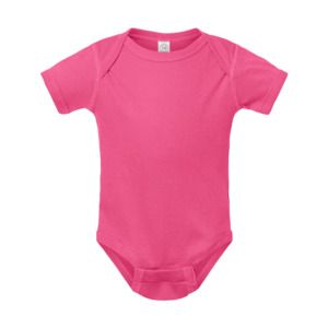 Rabbit Skins 4400 - Body pour bébé avec épaules en côte Hot Pink