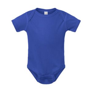 Rabbit Skins 4400 - Body pour bébé avec épaules en côte Bleu Royal