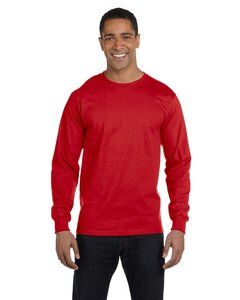 Gildan G840 - T-shirt à manches longues Dryblend Rouge