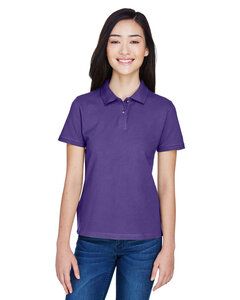 Harriton M200W - Polo Ladies 6 Oz. à manches courtes en coton flammé piqué pour femmes