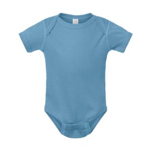 Rabbit Skins 4400 - Body pour bébé avec épaules en côte Bleu ciel