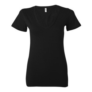 Bella+Canvas B6035 - T-shirt en jersey à manches courtes et col en V profond pour femmes