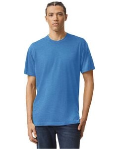 American Apparel TR401 - Unisex Triblend Short-Sleeve Track T-Shirt Bleu Athlétique