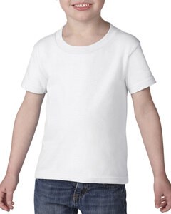 Gildan G510P - T-shirt pour enfant en coton épais de 5,3 oz. Blanc