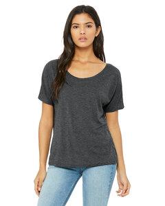 Bella+Canvas 8816 - T-shirt slouchy pour femmes Dark Grey Heather