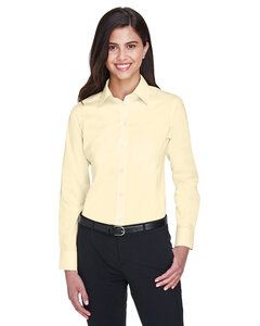 Devon & Jones DG530W - T-Shirt Collection Crown - Dames - Sergé solide et extensible Transprnt Yellow