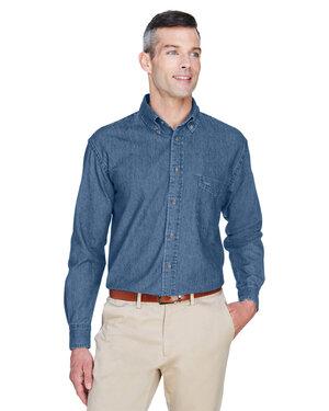 Harriton M550T - Chemise en jean à manches courtes