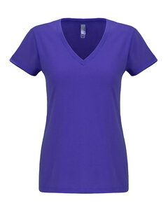 Next Level 6480 - T-shirt suédois à manches courtes V Purple Rush