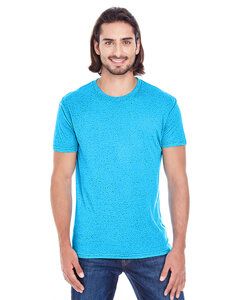 Threadfast 103A - T-shirt à manches courtes en Triblend Fleck pour hommes Turquoise Fleck