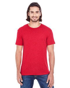 Threadfast 103A - T-shirt à manches courtes en Triblend Fleck pour hommes Red Fleck