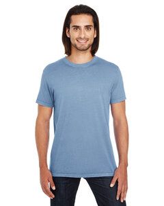 Threadfast 130A - T-shirt unisexe à manches courtes avec teinture pigmentaire Denim