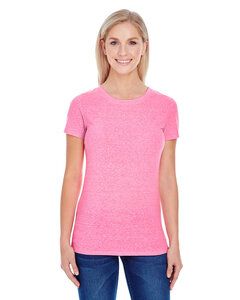 Threadfast 202A - T-shirt à manches courtes Triblend pour femmes Neon Pink Tribld