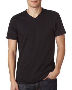 Next Level 6440 - T-shirt à col V en suédine Premium pour homme Noir