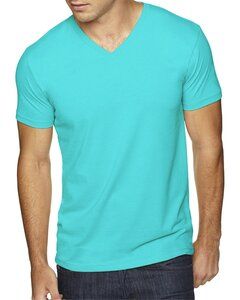 Next Level 6440 - T-shirt à col V en suédine Premium pour homme Tahiti Blue