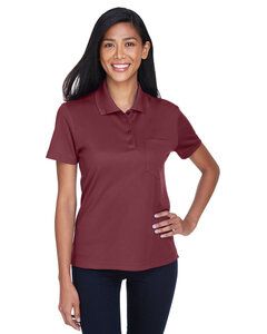 Core 365 78181P - Polo piqué Origin Performance pour femme avec poche Bourgogne