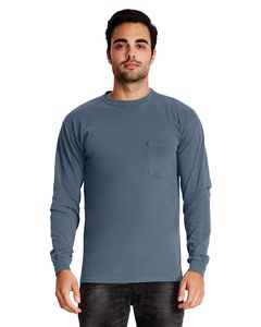 Next Level 7451 - T-Shirt Adulte Inspired Dye - Crew à manches longues avec poche